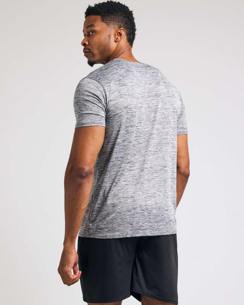 REALESSENTIALS Real Essentials 5 Pack: Menâ€™s V-Neck Dry-Fit Moisture Wicking Active Athletic Tech Performance T-Shirt Set 10, XXL, Pack of 5 - Image 3